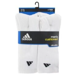 ADIDAS Men's Athletic Crew Socks, 6-Pack -Fashion Clothing Store 1325213 101 alt2