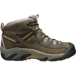 KEEN Men's Targhee II Mid WP Hiking Boots, Black Olive/Yellow -Fashion Clothing Store 1365318 001 alt1
