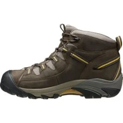 KEEN Men's Targhee II Mid WP Hiking Boots, Black Olive/Yellow -Fashion Clothing Store 1365318 001 alt2
