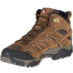 MERRELL Men's Moab 2 Mid Waterproof Hiking Boots, Earth, Wide -Fashion Clothing Store 2023811 201 alt6