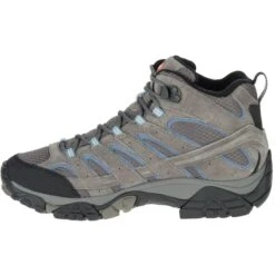 MERRELL Women's Moab 2 Mid Waterproof Hiking Boots, Granite -Fashion Clothing Store 2024319 003 alt4