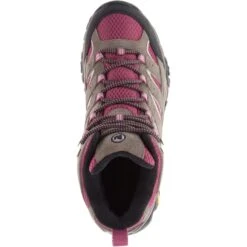 MERRELL Women's Moab 2 Mid Waterproof Hiking Boots, Boulder/ Blush 10 MERRELL Women's Moab 2 Mid Waterproof Hiking Boots, Boulder/ Blush -Fashion Clothing Store 2033039 201 alt1