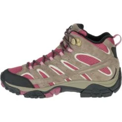 MERRELL Women's Moab 2 Mid Waterproof Hiking Boots, Boulder/ Blush 13 MERRELL Women's Moab 2 Mid Waterproof Hiking Boots, Boulder/ Blush -Fashion Clothing Store 2033039 201 alt4