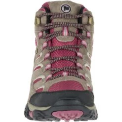 MERRELL Women's Moab 2 Mid Waterproof Hiking Boots, Boulder/ Blush 14 MERRELL Women's Moab 2 Mid Waterproof Hiking Boots, Boulder/ Blush -Fashion Clothing Store 2033039 201 alt5
