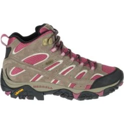 MERRELL Women's Moab 2 Mid Waterproof Hiking Boots, Boulder/ Blush 15 MERRELL Women's Moab 2 Mid Waterproof Hiking Boots, Boulder/ Blush -Fashion Clothing Store 2033039 201 alt6