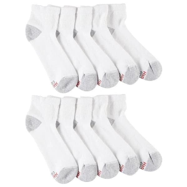HANES Men's Ultimate Quarter Socks, 10-Pack 3 HANES Men's Ultimate Quarter Socks, 10-Pack