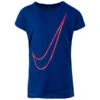 NIKE Little Girls' Crossover Swoosh Short-Sleeve Tunic Top -Fashion Clothing Store 2052475 508 main