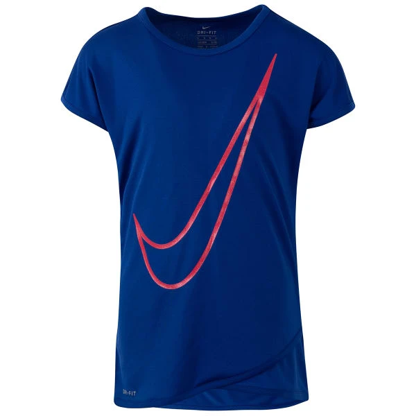 NIKE Little Girls' Crossover Swoosh Short-Sleeve Tunic Top 3 NIKE Little Girls' Crossover Swoosh Short-Sleeve Tunic Top