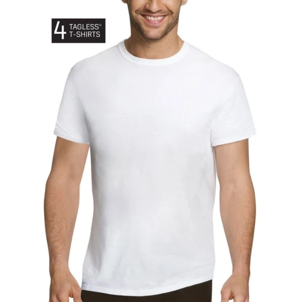 HANES Men's Ultimate Comfort Fit Ultra Soft Undershirts, 4-Pack 3 HANES Men's Ultimate Comfort Fit Ultra Soft Undershirts, 4-Pack