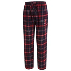 BOSTON RED SOX Men's Ultimate Plaid Flannel Pajama Pants