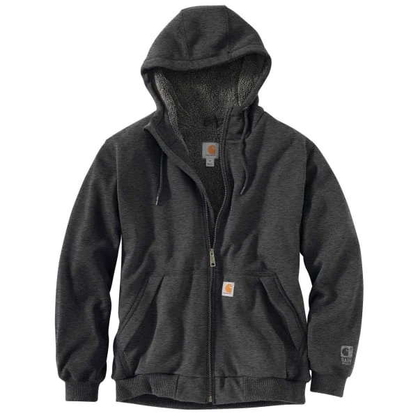 CARHARTT Men's Rain Defender Rockland Sherpa-Lined Full-Zip Hoodie, Extended Sizes 3 CARHARTT Men's Rain Defender Rockland Sherpa-Lined Full-Zip Hoodie, Extended Sizes