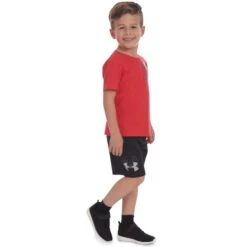UNDER ARMOUR Little Boys' Prototype Logo Shorts 11 UNDER ARMOUR Little Boys' Prototype Logo Shorts -Fashion Clothing Store 2064463 001 alt3