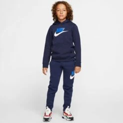 NIKE Boys' Sportswear Club Fleece Hoodie -Fashion Clothing Store 2065013 402 alt7