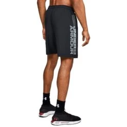 UNDER ARMOUR Men's Woven Wordmark Graphic Shorts 10 UNDER ARMOUR Men's Woven Wordmark Graphic Shorts -Fashion Clothing Store 2065282 001 alt3