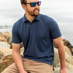 EMS Men's Vital Peak Polo -Fashion Clothing Store 2066357 402 alt2