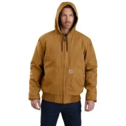 CARHARTT Men's Washed Duck Insulated Active Jacket -Fashion Clothing Store 2066938 230 alt3