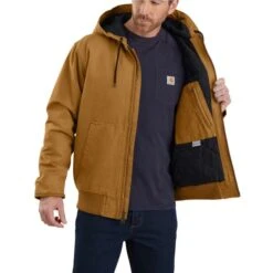 CARHARTT Men's Washed Duck Insulated Active Jacket -Fashion Clothing Store 2066938 230 alt4