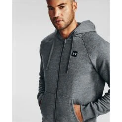 UNDER ARMOUR Men's UA Rival Fleece Full-Zip Hoodie 10 UNDER ARMOUR Men's UA Rival Fleece Full-Zip Hoodie -Fashion Clothing Store 2070173 003 alt2