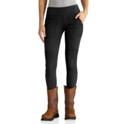 CARHARTT Women's Force Fitted Midweight Utility Leggings 9 CARHARTT Women's Force Fitted Midweight Utility Leggings -Fashion Clothing Store 2071469 001 alt2