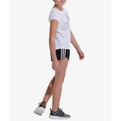ADIDAS Girls' Climalite Rainbow Foil Short Sleeve Tee 16 ADIDAS Girls' Climalite Rainbow Foil Short Sleeve Tee -Fashion Clothing Store 2075114 101 alt6