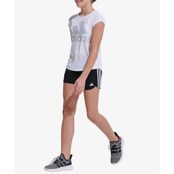 ADIDAS Girls' Climalite Rainbow Foil Short Sleeve Tee 10 ADIDAS Girls' Climalite Rainbow Foil Short Sleeve Tee - Image 8