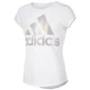 ADIDAS Girls' Climalite Rainbow Foil Short Sleeve Tee -Fashion Clothing Store 2075114 101 main