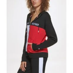 TOMMY HILFIGER SPORT Women's Zip Front Hoodie -Fashion Clothing Store 2075769 001 alt2