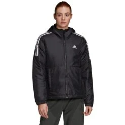 ADIDAS Women's Essentials Insulated Hoodie Jacket -Fashion Clothing Store 2076800 001 alt2