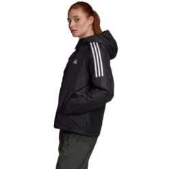 ADIDAS Women's Essentials Insulated Hoodie Jacket -Fashion Clothing Store 2076800 001 alt4