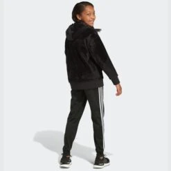 ADIDAS Girls' Fleece Hooded Pullover -Fashion Clothing Store 2076891 001 alt3