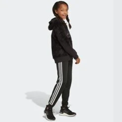 ADIDAS Girls' Fleece Hooded Pullover -Fashion Clothing Store 2076891 001 alt5
