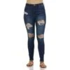 BLUE SPICE Juniors' High Waist Skinny Jeans -Fashion Clothing Store 2078084 403 main