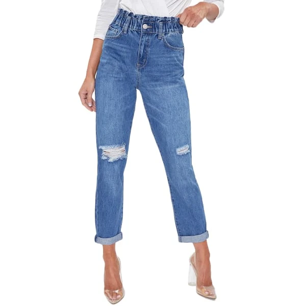 YMI Juniors Hybrid Dream Jean With Paperbag Waist 3 YMI Juniors Hybrid Dream Jean With Paperbag Waist