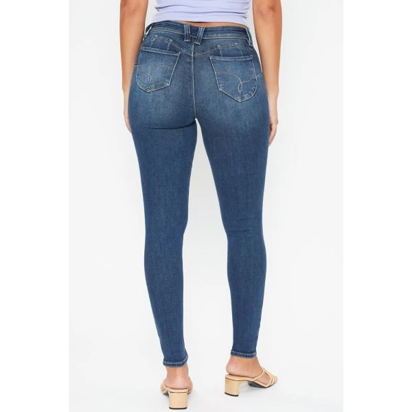 YMI Juniors' WannaBettaButt Vintage 1-Button Skinny Jeans 5 YMI Juniors' WannaBettaButt Vintage 1-Button Skinny Jeans - Image 3