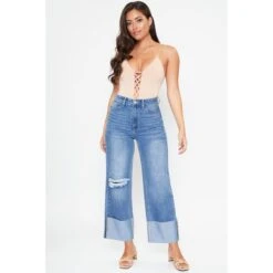 Y.M.I. Juniors' Dixie Wide Leg Jeans 10 Y.M.I. Juniors' Dixie Wide Leg Jeans -Fashion Clothing Store 2078092 405 alt3