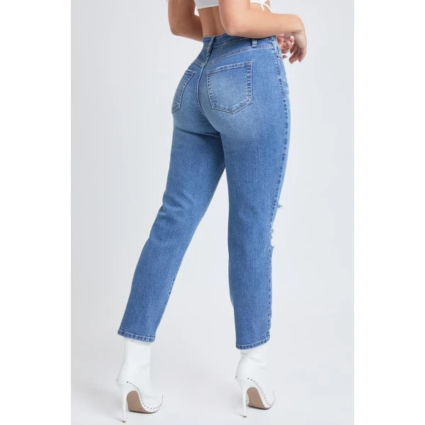 YMI Juniors' Dream Fit Mom Jeans 4 YMI Juniors' Dream Fit Mom Jeans - Image 2