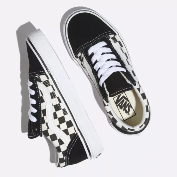 VANS Kids' Primary Check Old Skool Shoes 6 VANS Kids' Primary Check Old Skool Shoes - Image 4