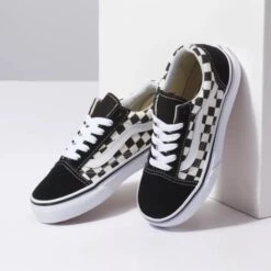 VANS Kids' Primary Check Old Skool Shoes 11 VANS Kids' Primary Check Old Skool Shoes -Fashion Clothing Store 2078969 001 alt4