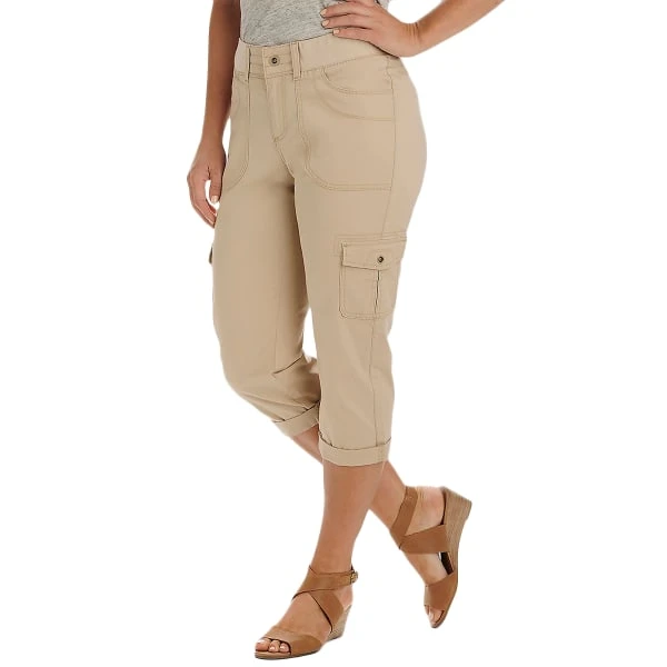 LEE Women's Flex-to-Go Relaxed Fit Cargo Capri 3 LEE Women's Flex-to-Go Relaxed Fit Cargo Capri