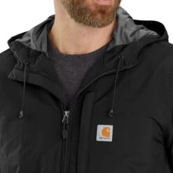 CARHARTT Men's Rain Defender Relaxed Fit Lightweight Jacket 13 CARHARTT Men's Rain Defender Relaxed Fit Lightweight Jacket -Fashion Clothing Store 2079208 001 alt5