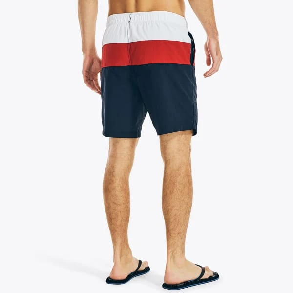 NAUTICA Men's Tri-Block Quick-Dry 8" Swim Shorts 4 NAUTICA Men's Tri-Block Quick-Dry 8" Swim Shorts - Image 2