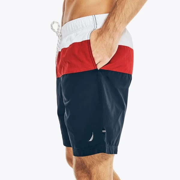 NAUTICA Men's Tri-Block Quick-Dry 8" Swim Shorts 5 NAUTICA Men's Tri-Block Quick-Dry 8" Swim Shorts - Image 3