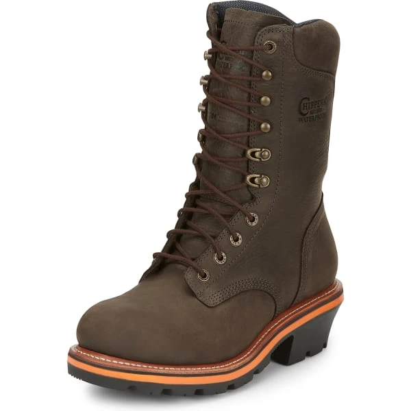 CHIPPEWA Men's Thunderstruck 10" Soft Toe Insulated Logger Boots, Extra Wide Width 6 CHIPPEWA Men's Thunderstruck 10" Soft Toe Insulated Logger Boots, Extra Wide Width - Image 4
