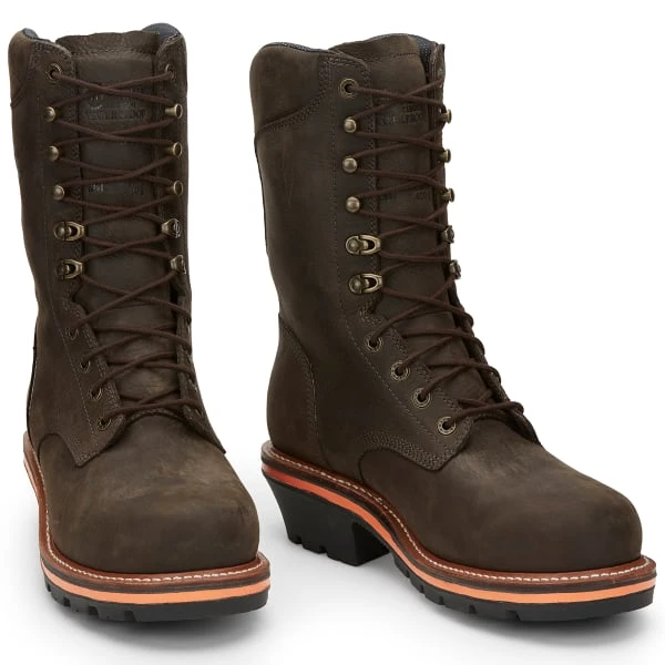 CHIPPEWA Men's Thunderstruck 10" Soft Toe Insulated Logger Boots, Extra Wide Width 7 CHIPPEWA Men's Thunderstruck 10" Soft Toe Insulated Logger Boots, Extra Wide Width - Image 5