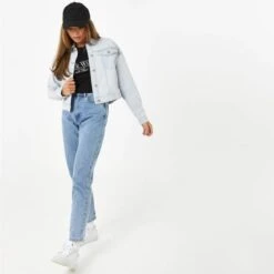 JACK WILLS Women's Amelia Cropped Denim Jacket 13 JACK WILLS Women's Amelia Cropped Denim Jacket -Fashion Clothing Store 2081051 302 alt5