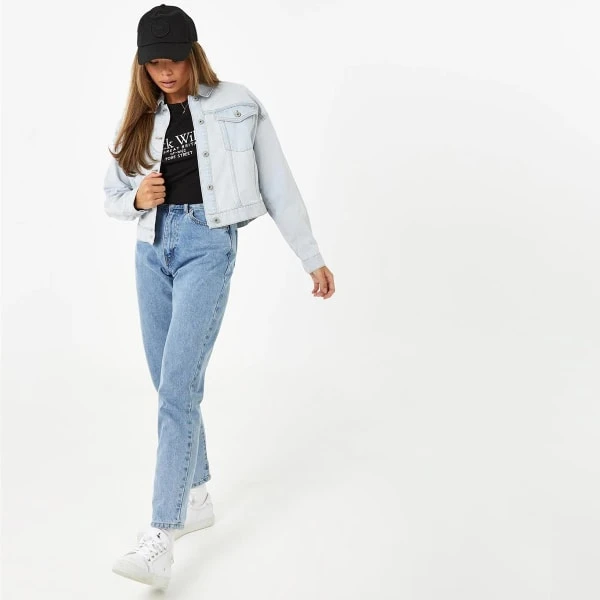 JACK WILLS Women's Amelia Cropped Denim Jacket 8 JACK WILLS Women's Amelia Cropped Denim Jacket - Image 6