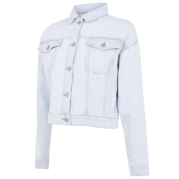 JACK WILLS Women's Amelia Cropped Denim Jacket 3 JACK WILLS Women's Amelia Cropped Denim Jacket