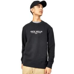 JACK WILLS Men's Strensham Crew Neck Sweatshirt