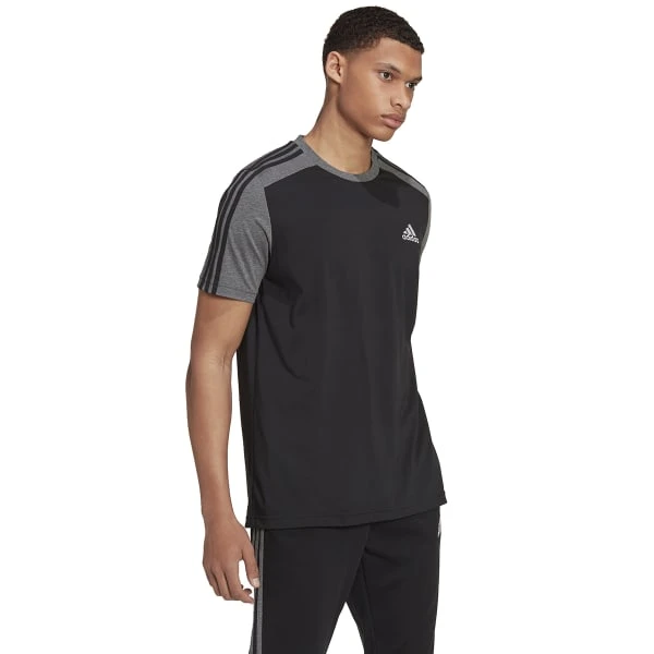 ADIDAS Men's Essential Melange Short-Sleeve Tee 6 ADIDAS Men's Essential Melange Short-Sleeve Tee - Image 4
