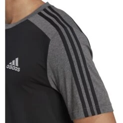 ADIDAS Men's Essential Melange Short-Sleeve Tee 13 ADIDAS Men's Essential Melange Short-Sleeve Tee -Fashion Clothing Store 2081655 001 alt5